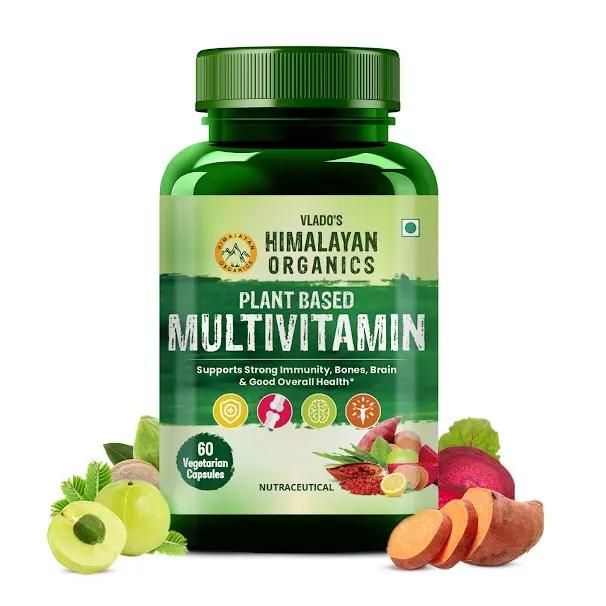 Vlado's Himalayan Organics Plant Based Multivitamin with 60+ Extracts- 60 Vegetarian Capsules