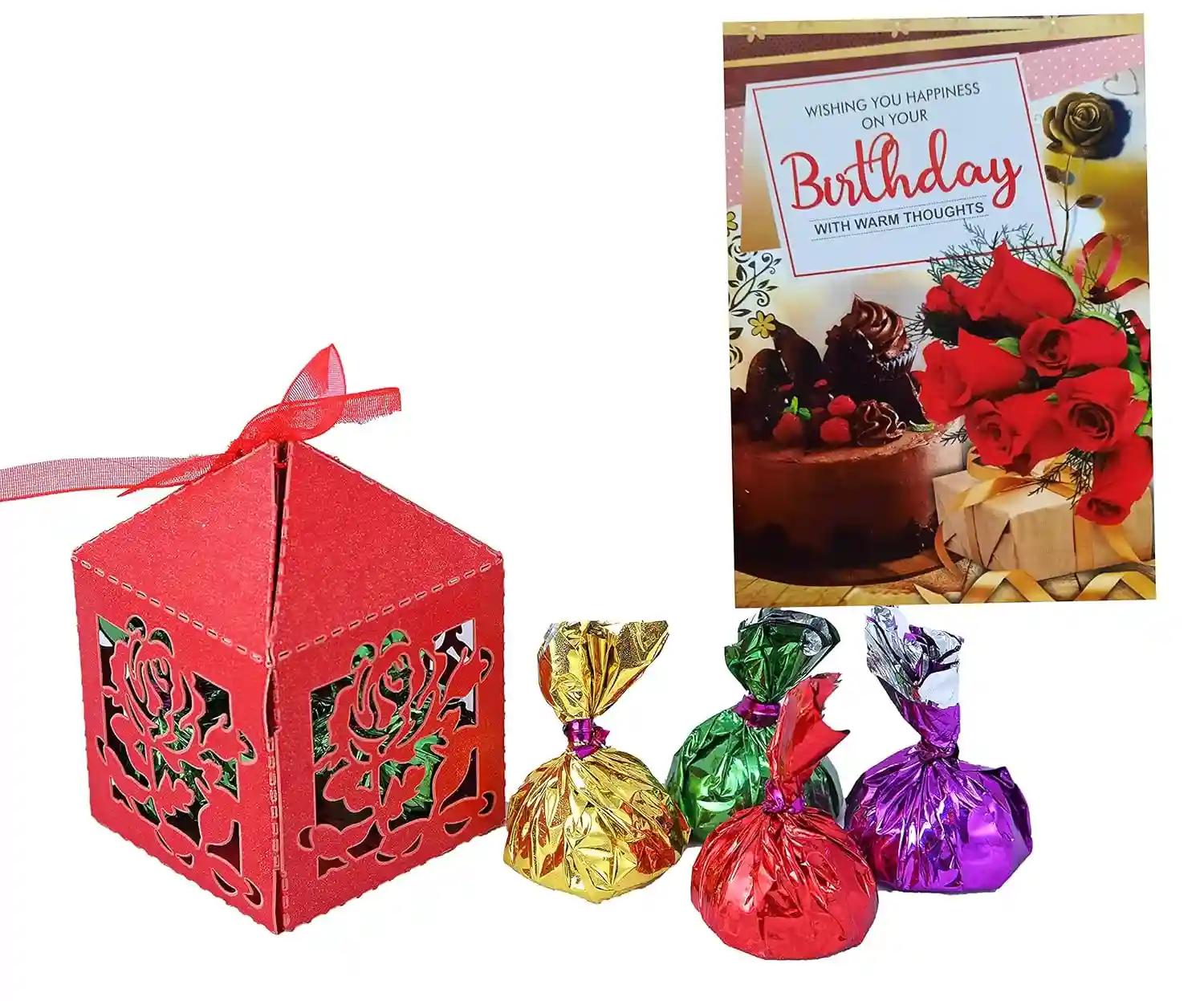 Birthday Gift For Wife/Gift For Friend/Birthday Gift For Someone Special-Cute Chocolate Box+Birthday Greeting Card