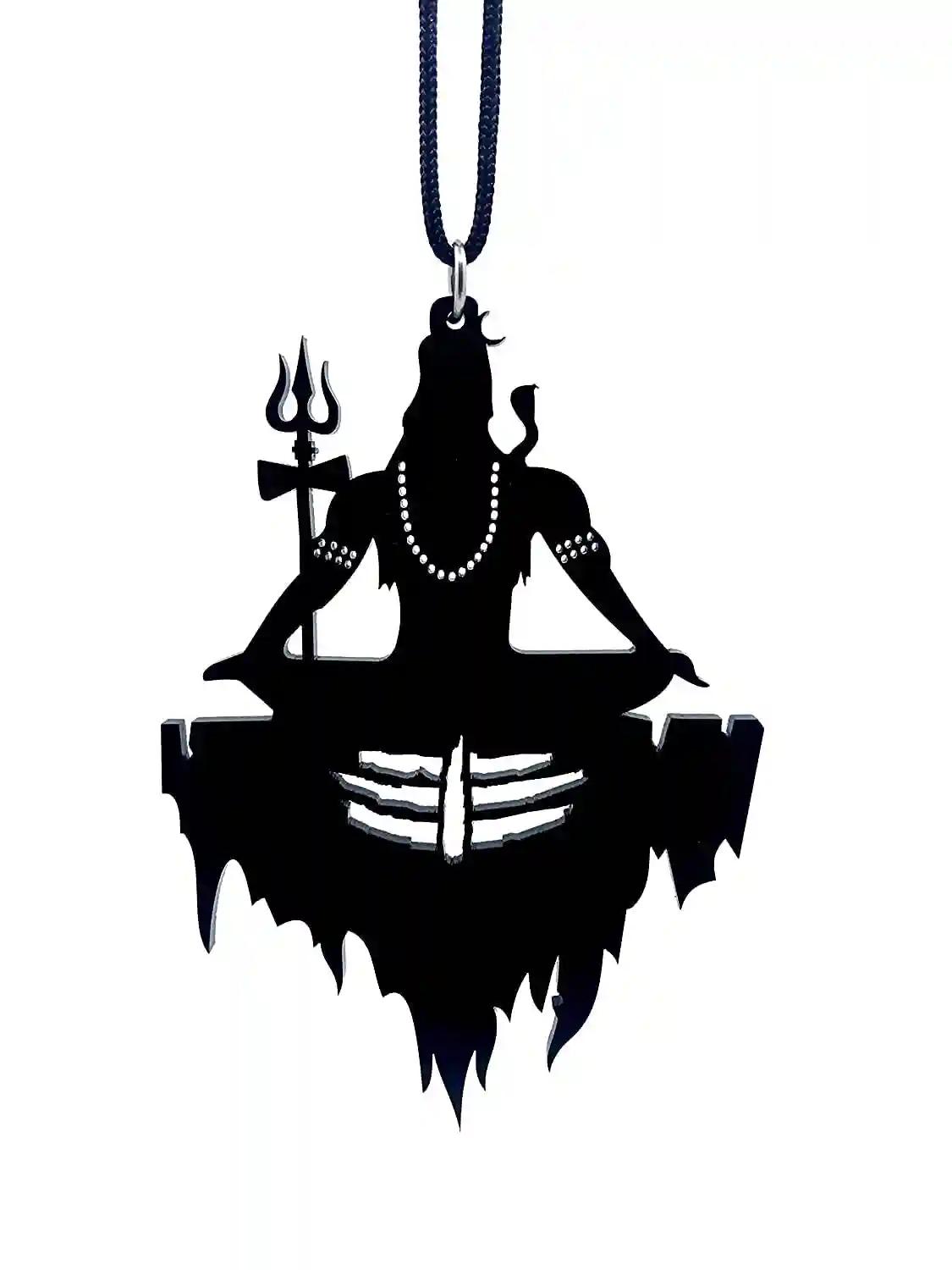 MOSTOS ; Brings Superior Car Interior Hanging Ornament/Home Decor/Door Hanging/Office Desk Car Hanging Ornament - with Chain (Shiva)