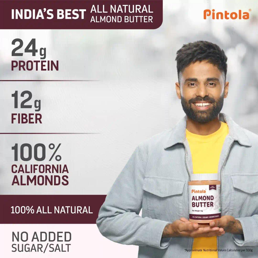 Pintola Almond Butter Crunchy 200g