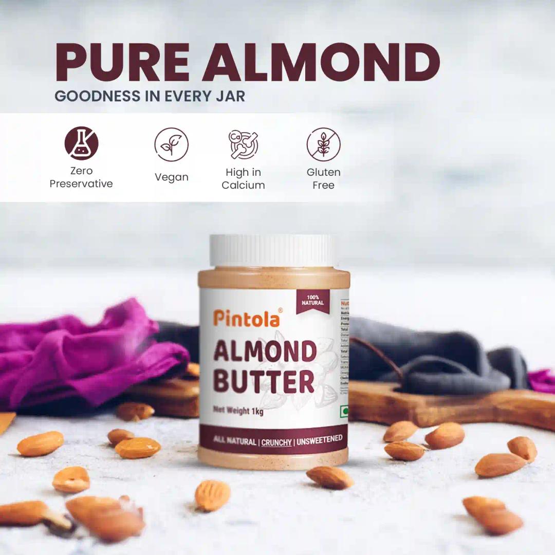 Pintola Almond Butter Crunchy 200g