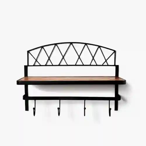 CASA DECOR Country Home Wall Rack Decorative Rack Organizer | Storage Rack for Living Room & Bedroom Display Rack for Storage