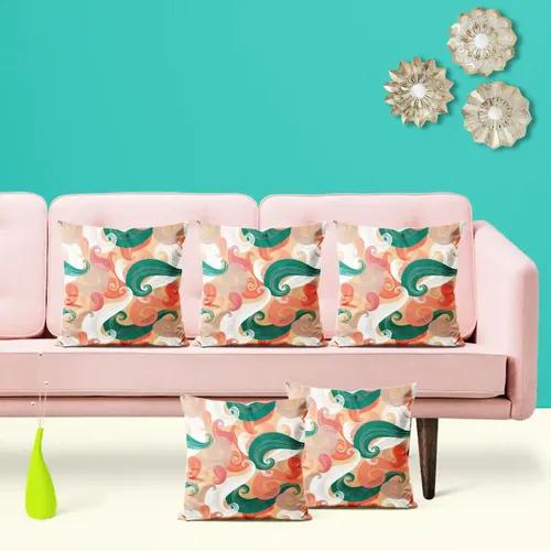 ArtzFolio Colorful Wave | Decorative Cushion Cover for Bedroom & Living Room