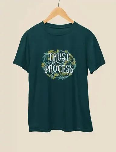 Trust the Process - Unisex Oversized T-Shirt - Petrol Blue