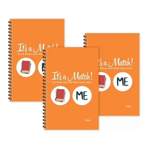 It's A Match !! Quotes Ruled Diaries - Pack Of 3