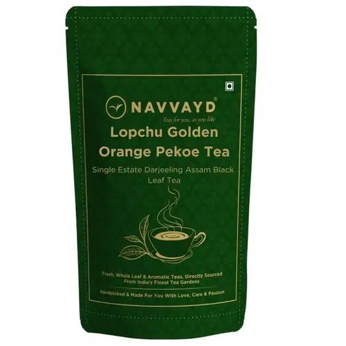 Navvayd Lopchu Golden Orange Pekoe Darjeeling Tea (100 Gm, 50 Cups)