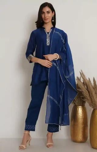 Blue Tunics Kurta Set