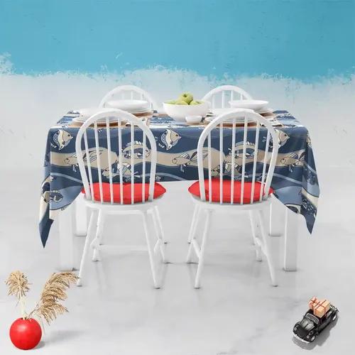 ArtzFolio Fish Aquarium | Table Cloth Cover for Dining & Center Table