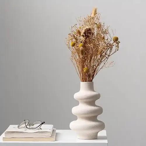 3 Tier Round Ceramic Mini Vase