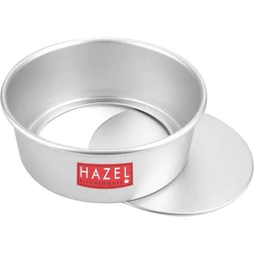 HAZEL Aluminium Detachable Cake Moulds | Removable Bottom Cake Tin | Round Cake Mould Removable Base | Baking Essentials Tools for OTG Microwave