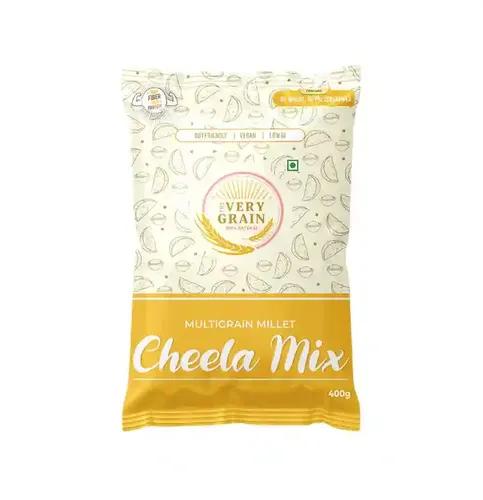 The Very Grain Multigrain Millet Cheela Mix 400 Gram Gluten Free, High Protein Instant Healthy Chilla Contains Bajra, Ragi, Kodo, Barnyard, Foxtail, Little Millets | No Maida Ready to Cook Breakfast