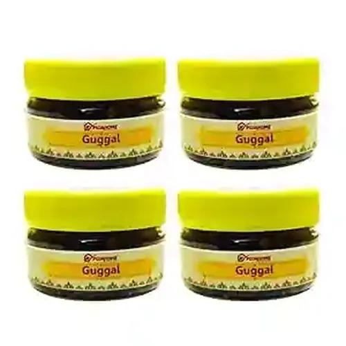 Pujahome Commiphora Guggal for Puja Dhoop Dhuni for Hawan (50 gram, Pack of 4)