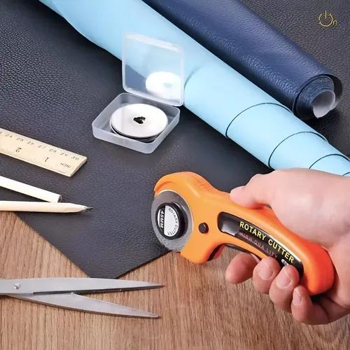 45Mm Blade Rotary Cutter With Safety Lock Cloth Cutting Tool Fabric Cutter Wheel Rotary Cutter Blade For Dense Fabrics Denim Corduroy And Multiple Projects