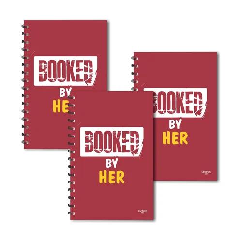 Booked By Her Design Ruled Diaries - Pack Of 3