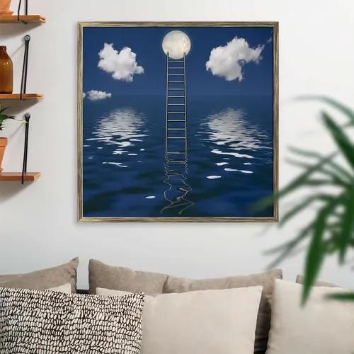 ArtzFolio Rising Ladder | Premium Canvas Painting for Bedroom & Living Room