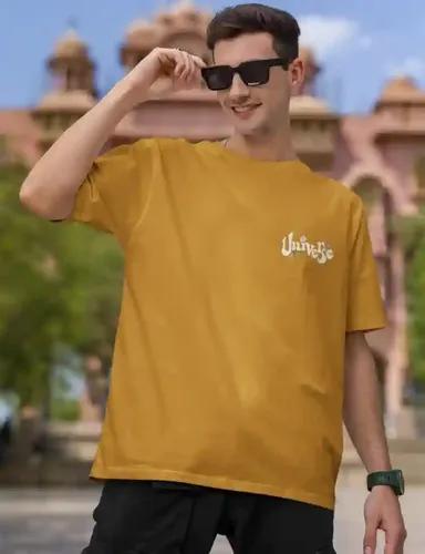 Universe has your back  Unisex Oversized T-shirt - Mustard Yellow