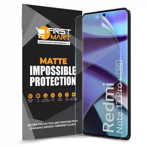 FIRST MART Screen Protector for Redmi Note 13 Pro Plus 5G - Nanofiber Unbreakable Membrane Case Friendly Full Edge to Edge Screen Coverage & Installation Kit (Matte)