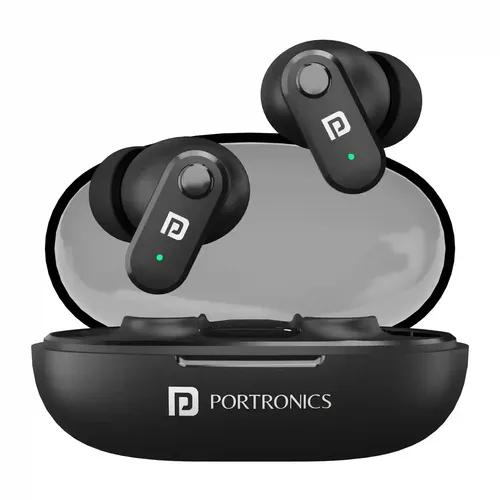 Portronics Harmonics Twins S16 In Ear Wireless TWS Earbuds with 24 Hrs Playtime, Clear Calls, Game & Music Mode, Low Latency, Bluetooth 5.3v, LED Display, Type C Fast Charging