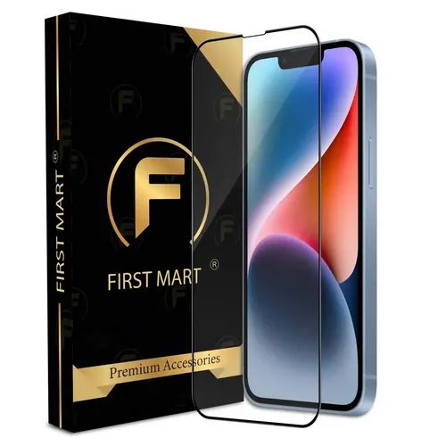 FIRST MART Premium Tempered Glass for iPhone 14/13 / 13 Pro with Edge to Edge Coverage and Easy Installation Kit, Pack of 1