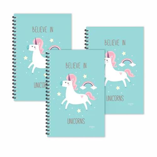 Believe In Unicorns Ruled Diaries - Pack Of 3