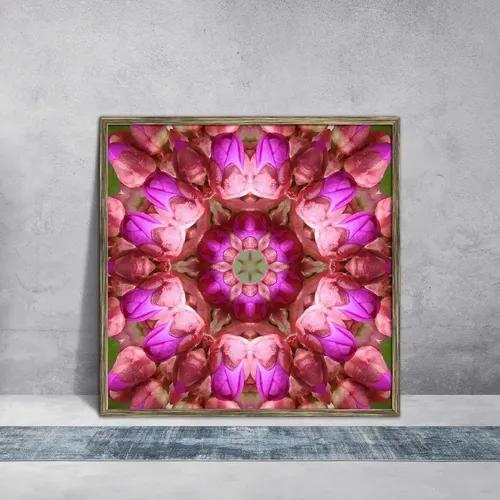 ArtzFolio Purple Floral Mandala D2 | Premium Canvas Painting for Bedroom & Living Room