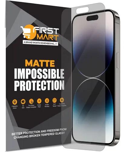 FIRST MART Matte Screen Protector for iPhone 14 Pro Max (6.7 Inch) Crystal Clear Impossible Fiber Case Friendly Protection with Easy Installation Kit| Matte Fiber