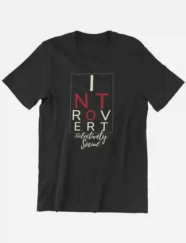 Not introvert, selectively social - Unisex Regular fit t-shirt