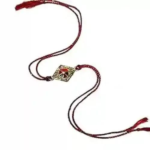 Diamond Shape with Twisted Thread Rakhi