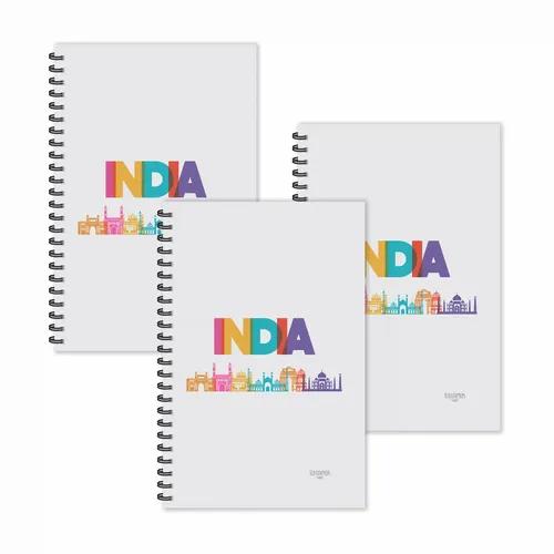 India Theme Ruled Diaries - Pack Of 3