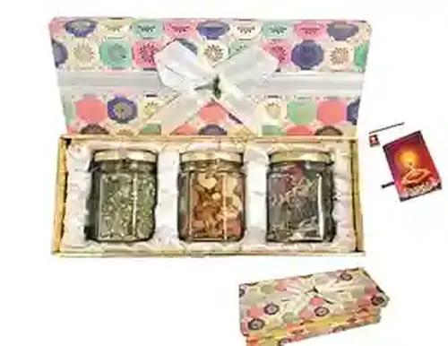 MANTOUSS Diwali Gift Items/Diwali Gift for Employees/Diwali Dry Fruits Gift Box/Diwali dryfruits Gift Hamper-Designer Box+Mix Dry Fruits(100gms)+Chocolate mukhwas+Mix Seeds(100gms)+Diwali Card