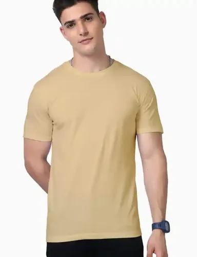 Everyday Essentials - Iconic Premium Supima Cotton - Plain Unisex straight fit T-shirt - Beige