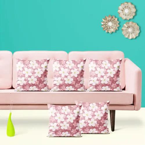 ArtzFolio Cherry Blossoms D2 | Decorative Cushion Cover for Bedroom & Living Room