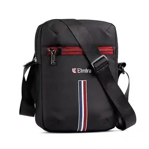 Elmira Sling Bag For Men - 11 Inches Polyester Crossbody Side Bag For Tablet Passport And Daily Use, Water-Resistant