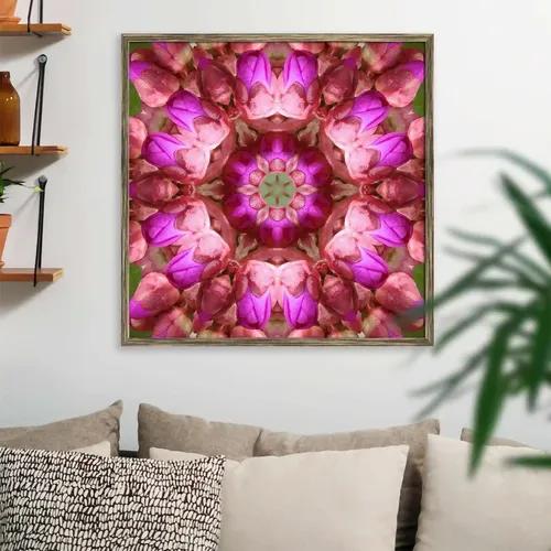 ArtzFolio Purple Floral Mandala D2 | Premium Canvas Painting for Bedroom & Living Room