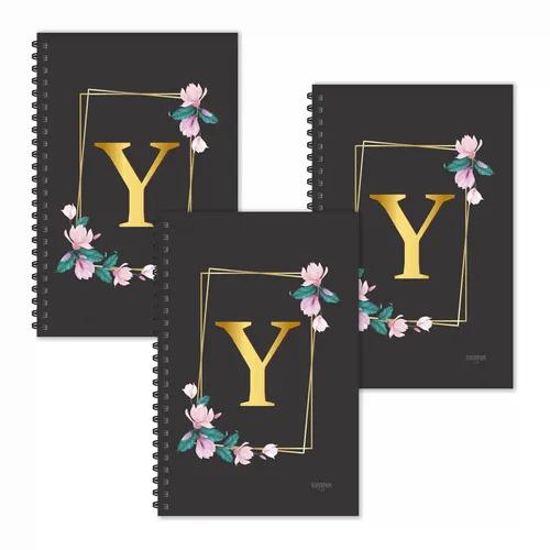 Y Letter Ruled Diaries - Pack Of 3