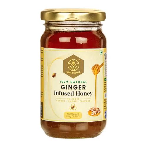 Shiva Organic Infused Honey |100% Natural Organic and Pure Honey No Added Sugar No Added Color Flavour Unadulterated