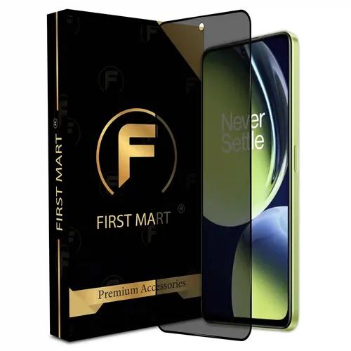 FIRST MART Edge to Edge Privacy Tempered Glass for OnePlus Nord CE 3 Lite 5G / Realme C55 / Narzo N55 5G Full Screen Coverage with Easy Installation Kit | Black