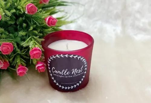 Frosted Shot Glass Candle