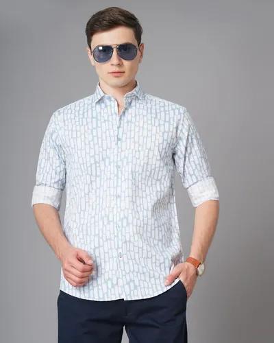 Blue Milano Print Shirt