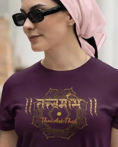 Tat tvam asi T-shirt for women  / L  / Wine