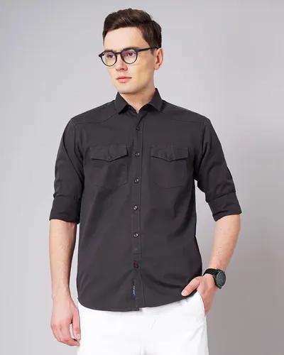 Grey Stark Double Pocket Shirt