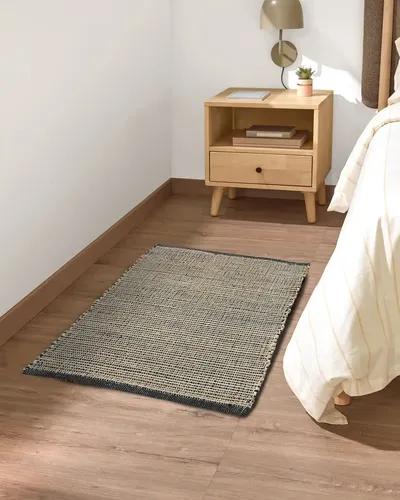 THE HOME TALK Natural Handcrafted Jute Rug| Traditional Carpet For Living Room, Kitchen, Entryway, Bedroom, Dining Room |Rustic Bohemian Decor |Durable, Sustainable, Anti-Skid Carpets for Centre Table