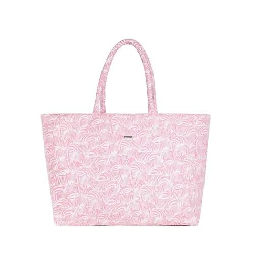 Eco Right Large Tote Bag for Women with Zip, Stylish Cotton Handbags, Canvas Tote Bags for College - Dazzling - Pink