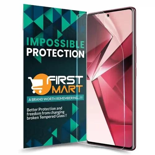 FIRST MART Screen Protector for Vivo V29e 5G | Crystal Clear 4 Layer Nano Fiber Unbreakable Membrane Protection, Case Friendly Full Edge to Edge Screen Coverage & Installation Kit