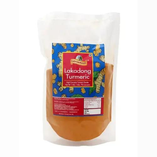 Gavyamart Lakadong Turmeric Powder, 500g - Sourced from Meghalaya with high curcumin of 7%, Unprocessed and Organic Haldi Powder for Cooking & Skin