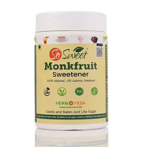 So Sweet Monk Fruit 100% Natural Zero Calorie Sweetener -250gm -Diabetic & Keto Friendly-Pack of 1