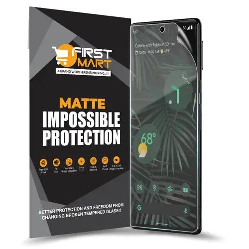 FIRST MART Screen Protector for Google Pixel 6 Pro 5G | Matte 4 Layer Unbreakable Membrane Protection, Case Friendly Full Edge to Edge Screen Coverage & Installation Kit