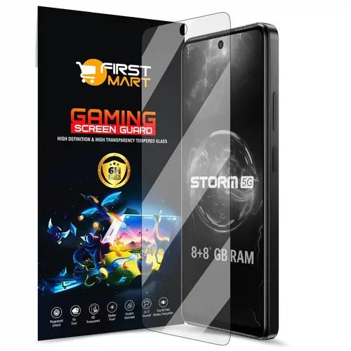 FIRST MART Screen Protector for LAVA Storm 5G - Impossible Fiber Case Friendly Screen Protection & Installation Kit (Gaming Clear)