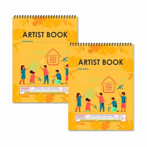 Children Drawing Theme Sketchbooks For Painting - Pack Of 2