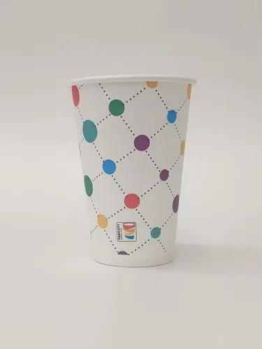 PARICOTT 450ml Printed Gold Quality Paper Cup Disposable for Party, Paper Cups for Hot and Cold Beverages (450ml Design-2, 100Pcs)